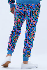 Core Jogger in Concentric Blue