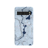 Powder Blue Contour Lines Google Pixel 8 Pro Case
