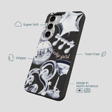 Black Cosmic Luck Samsung Galaxy S25+(Plus) Case