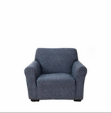 Anyseat 1-Seater Sofa Cover – Navy Blue Style Slipcover for Living Room Chair Protection