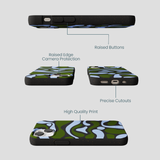 Black Curve and Flow iPhone 13 Mini Case
