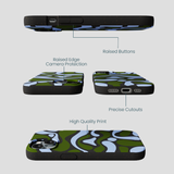 Black Curve and Flow iPhone 14 Case