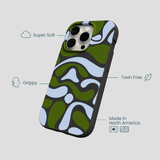 Black Curve and Flow iPhone 15 Pro Case