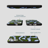 Black Curve and Flow Samsung Galaxy S22 Case
