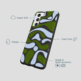 Black Curve and Flow Samsung Galaxy S22 Case