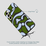Black Curve and Flow Samsung Galaxy S23+(Plus) Case