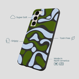 Black Curve and Flow Samsung Galaxy S23+(Plus) Case