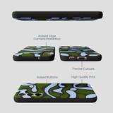 Black Curve and Flow Samsung Galaxy S24+(Plus) Case