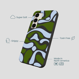 Black Curve and Flow Samsung Galaxy S24 Case