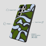 Black Curve and Flow Samsung Galaxy S25 Ultra Case