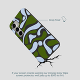 Black Curve and Flow Samsung Galaxy S25 Case