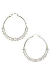 Calla Hoops Silver Large
