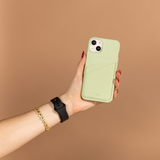 Sage Green Phone Case Card Holder