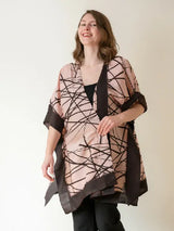 Organic Silk Kimono- Lattice