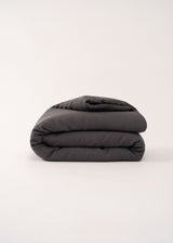 AmourLinen Linen duvet cover Linen duvet cover in Charcoal Charcoal (dark gray) linen duvet cover | AmourLinen