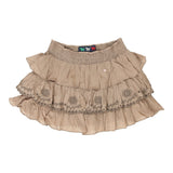 Vintage beige Jeans West Mini Skirt - womens small