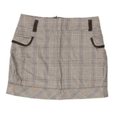 Vintage beige Age 11-12 Jct Junior Mini Skirt - girls 27" waist
