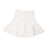Vintage white Unbranded Midi Skirt - womens small