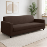 Anyseat 4-Seater Sofa Cover – Plain Coffee Style Slipcover for Living Room Chair Protection