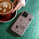 Chocolate Brown Coffee Club Samsung Galaxy S23+(Plus) Case