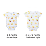 the wee bean onesie newborn style and over the head style