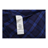 Armani Exchange Checked Shirt - Large Blue Cotton