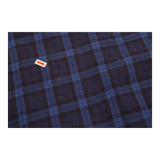 Armani Exchange Checked Shirt - Large Blue Cotton