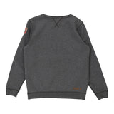 Age 12 Napapijri Spellout Sweatshirt - Large Grey Cotton
