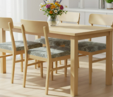 Anyseat Light Brown Random Wave Print Chair Cover – Stretch Washable Removable Seat Cover for Dining & Kitchen