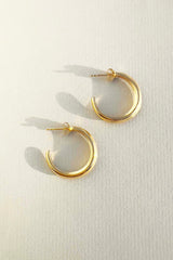 Crescent Hoops Gold Small