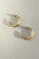 Crescent Hoops Gold Large