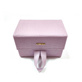 Lilac Faux Croco Travel Case