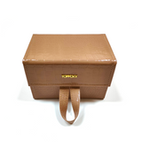 Nude Faux Croco Travel Case