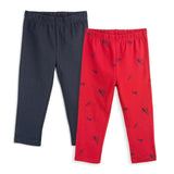 Kids Organic Cotton Cropped Leggings 2 Pack - FINAL SALE