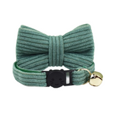 Anypet Large Hunter Green Cat Collar with Safety Buckle, Bell & Durable Adjustable Strap – Stylish Comfortable Pet Accessory for Cats