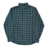 6.0 Nike Checked Flannel Shirt - Medium Black Cotton