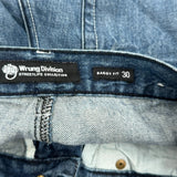 Streetlife Collection Wrung Division Baggy Jeans - 30W 30L Blue Denim