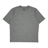 Carhartt T-Shirt - Large Gray Cotton