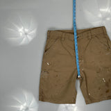 Carhartt Cargo Carpenter Shorts - 32W 10L Brown Cotton