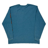 Carhartt Long Sleeve T-Shirt - Large Blue Cotton