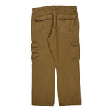 Wrangler Cargo Trousers - 37W 30L Brown Cotton