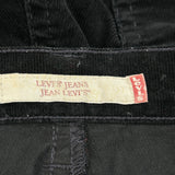 Levis Cord Trousers - 30″ Waist Black Corduroy