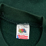 Mickey Mouse Fruit Of The Loom Cartoon Sweatshirt - XL Green Cotton Blend