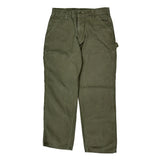 Carhartt Carpenter Trousers - 32W 30L Green Cotton