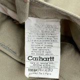 Carhartt Chinos - 36W 30L Khaki Polyester Blend