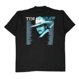 Vintage 1996 Tim Mcgraw Tour All Sport Single Stitch T-Shirt - XL Black Cotton