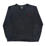 Polo By Ralph Lauren Long Sleeve T-Shirt - Large Gray Cotton