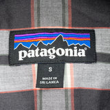 Patagonia Checked Shirt - Small Black & White Cotton Blend