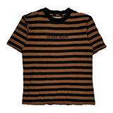 American Tradition Guess Striped T-Shirt - Medium Black Cotton