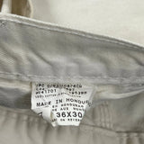 Dickies Double Knee Carpenter Trousers - 36W 30L White Cotton